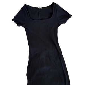 cotton on black mini bodycon dress